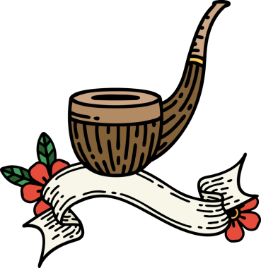 Bir insan tarafından çizilmiş sigara tiryakisi dövmesi.