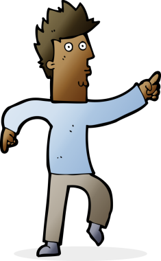 Bir insan tarafından çizilmiş endişeli bir çizgi film.