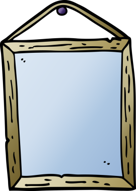 bir insan tarafından çizilmiş vektör gradyan resim çerçevesi