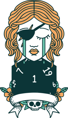 Retro Dövme Tarzı Ağlayan İnsan Haydut Doğal bir rulo bir insan tarafından çizilmiş