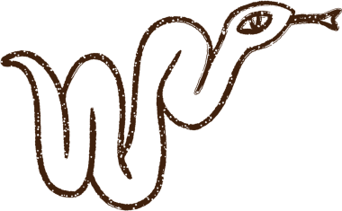 Bir insan tarafından çizilmiş Yılan Kömürü