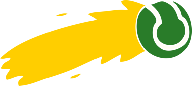 Bir insan tarafından çizilmiş uçan tenis topu karalaması.