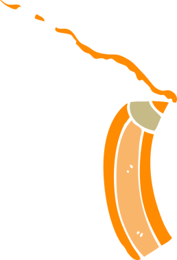 Bir insan tarafından çizilmiş karalama renkli kalem.