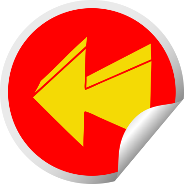 Bir insan tarafından çizilmiş dairesel soyma etiketi.