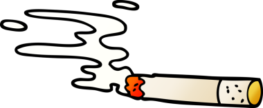 Bir insan tarafından çizilmiş karalama sigarası.