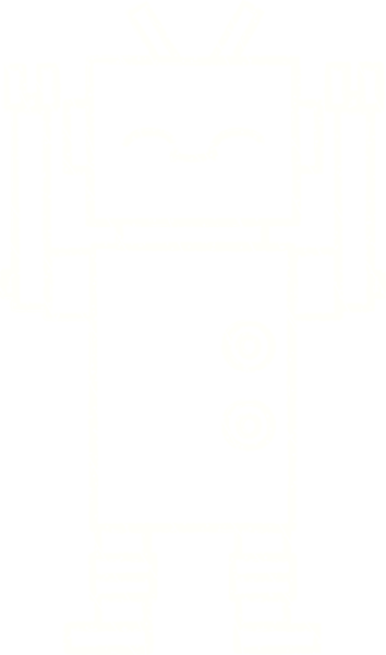 Bir insan tarafından çizilen robot tebeşiri.