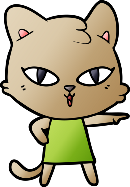 Çizgi film kedisi insan tarafından çizilmiş.