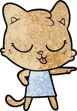 Bir insan tarafından çizilmiş çizgi film arabası.