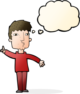 Bir insan tarafından çizilen düşünce baloncuğuyla yükselme noktası.