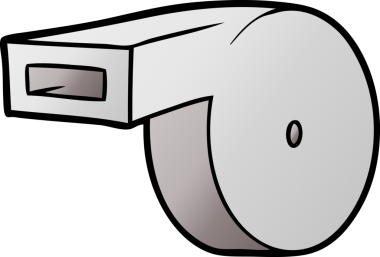 bir insan tarafından çizilmiş çizgi film düdüğü