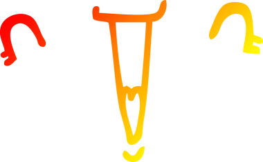 Bir insan tarafından çizilmiş sevimli bir karikatür çizimi.