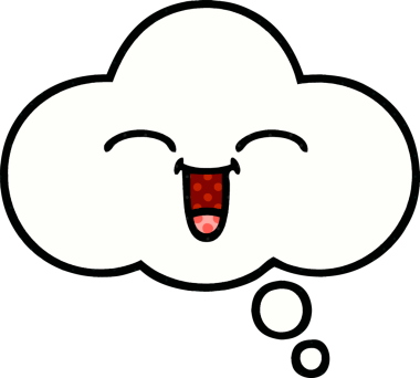 Bir insan tarafından çizilmiş bir düşünce baloncuğunun çizgi roman tarzı