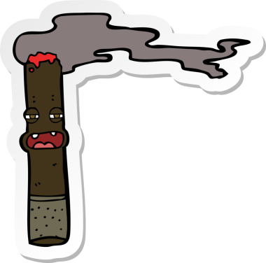 Bir insan tarafından çizilmiş çizgi roman karakterinin çıkartması.