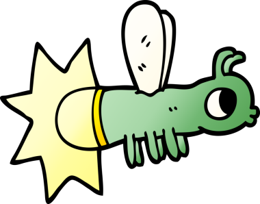 Bir insan tarafından çizilmiş karalama böceği.