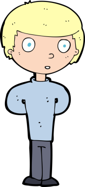 Bir insan tarafından çizilmiş endişeli bir adam.