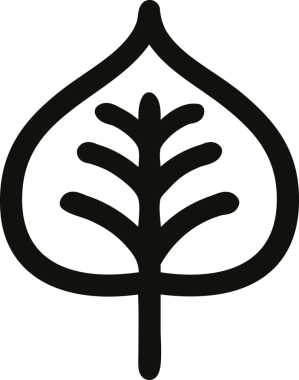 Bir insan tarafından çizilmiş doğal yaprak simgesi