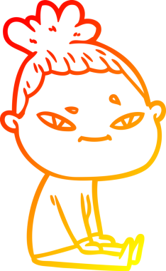 Bir insan tarafından çizilmiş bir karikatür kadın çizimi