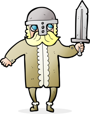 Bir insan tarafından çizilmiş serbest çizim Sakson Savaşçısı