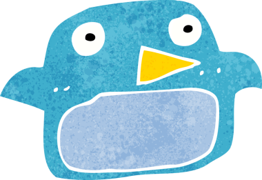 bir insan tarafından çizilmiş mavi kuş.