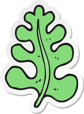 Bir insan tarafından çizilmiş karikatür yaprağının çıkartması.