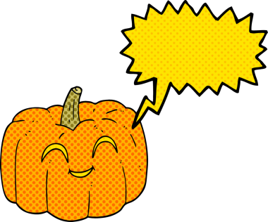 Bir insan tarafından çizilmiş cadılar bayramı balkabağı karikatürü.