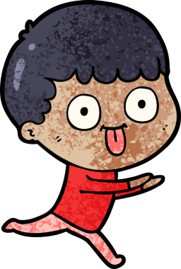 Bir insan tarafından çizilmiş çizgi film adamı.