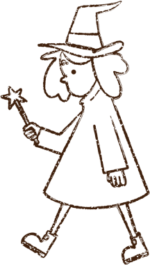 Cadı Yürüyen Kömür Bir insan tarafından çizilmiş