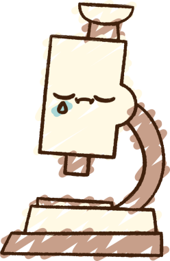 Bir insan tarafından çizilmiş mikroskop Tebeşiri