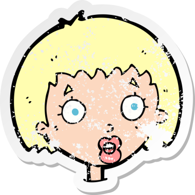 Bir karikatürün gerilimli çıkartması bir insan tarafından çizilmiş kadın yüzünü şaşırttı.