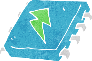 bir insan tarafından çizilmiş bilgisayar çipi