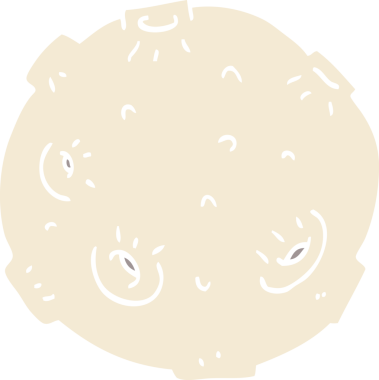 Bir insan tarafından çizilmiş kraterli karalama ayı.