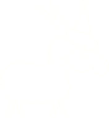 Bir insan tarafından çizilen Noel Keçisi Tebeşiri