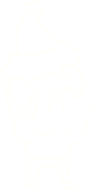 Bir insan tarafından çizilen Noel Adam Tebeşiri