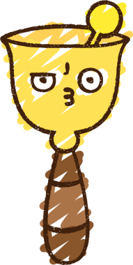 Bir insan tarafından çizilmiş çan tebeşiri