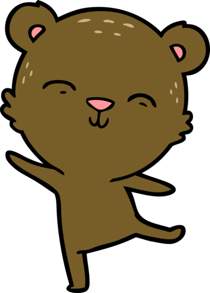 Bir insan tarafından çizilmiş bir çizgi film karakteri.