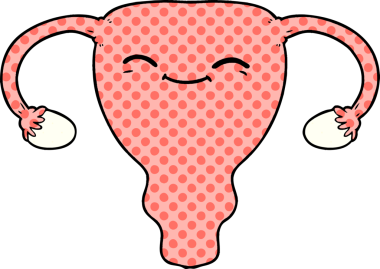 bir insan tarafından çizilmiş rahim karikatürü.