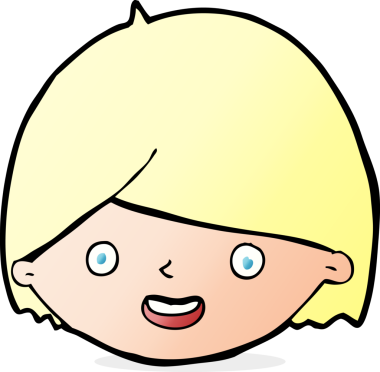 Bir insan tarafından çizilmiş mutlu bir yüz.