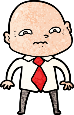 bir insan tarafından çizilmiş sinirli bir adam.