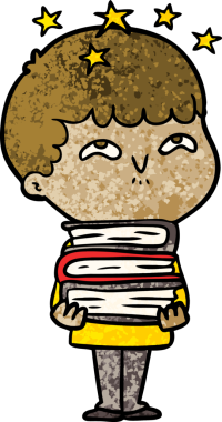 çizgi film bir insan tarafından çizilmiş hayret verici çocuk.