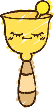 Bir insan tarafından çizilmiş çan tebeşiri