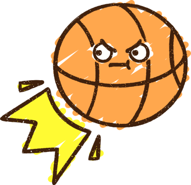 Bir insan tarafından çizilen Basket Topu Tebeşiri