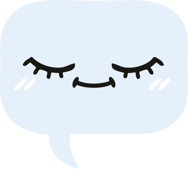 Bir insan tarafından çizilmiş bir konuşma baloncuğunun düz renk retro karikatürü