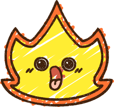 Bir insan tarafından çizilen Alev Tebeşiri