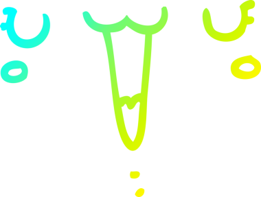 Bir insan tarafından çizilmiş güzel, mutlu bir karikatür çizimi.