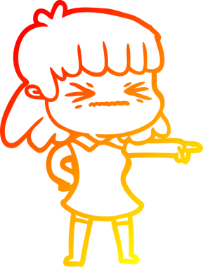 Bir insan tarafından çizilmiş bir karikatür kadın çizimi