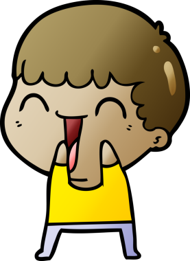 Bir insan tarafından çizilmiş mutlu bir adam.