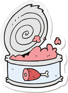 Bir insan tarafından çizilmiş karikatür etiketi.