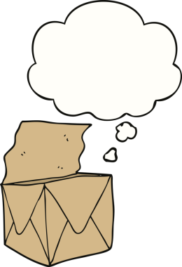 Bir insan tarafından çizilmiş düşünce baloncuklu çizgi film paketi