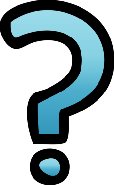 Bir insan tarafından çizilen soru işaretinin gölgelenmiş çizimi