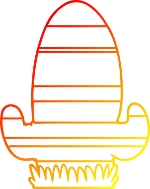 Bir insan tarafından çizilmiş bir kaktüsün sıcak çizgi çizimi